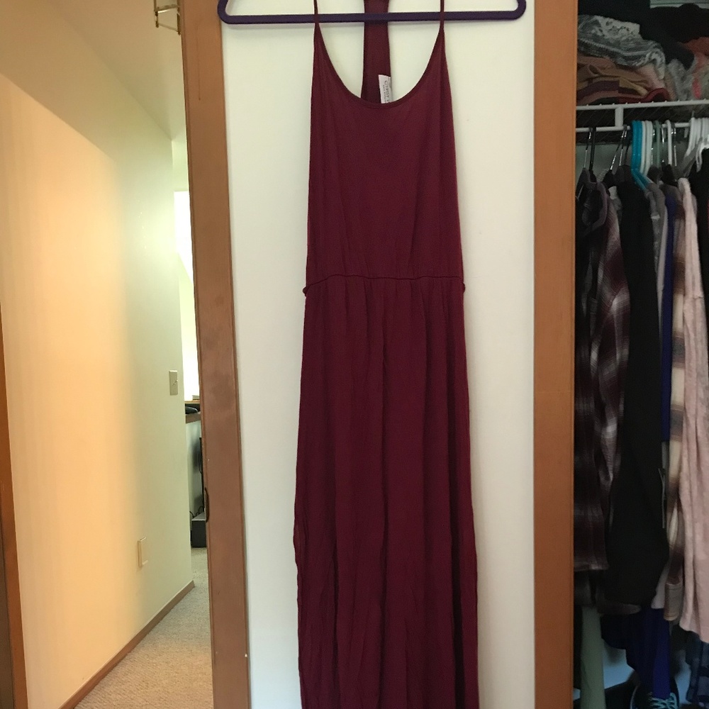 Open Sided Maxi Slit Dress